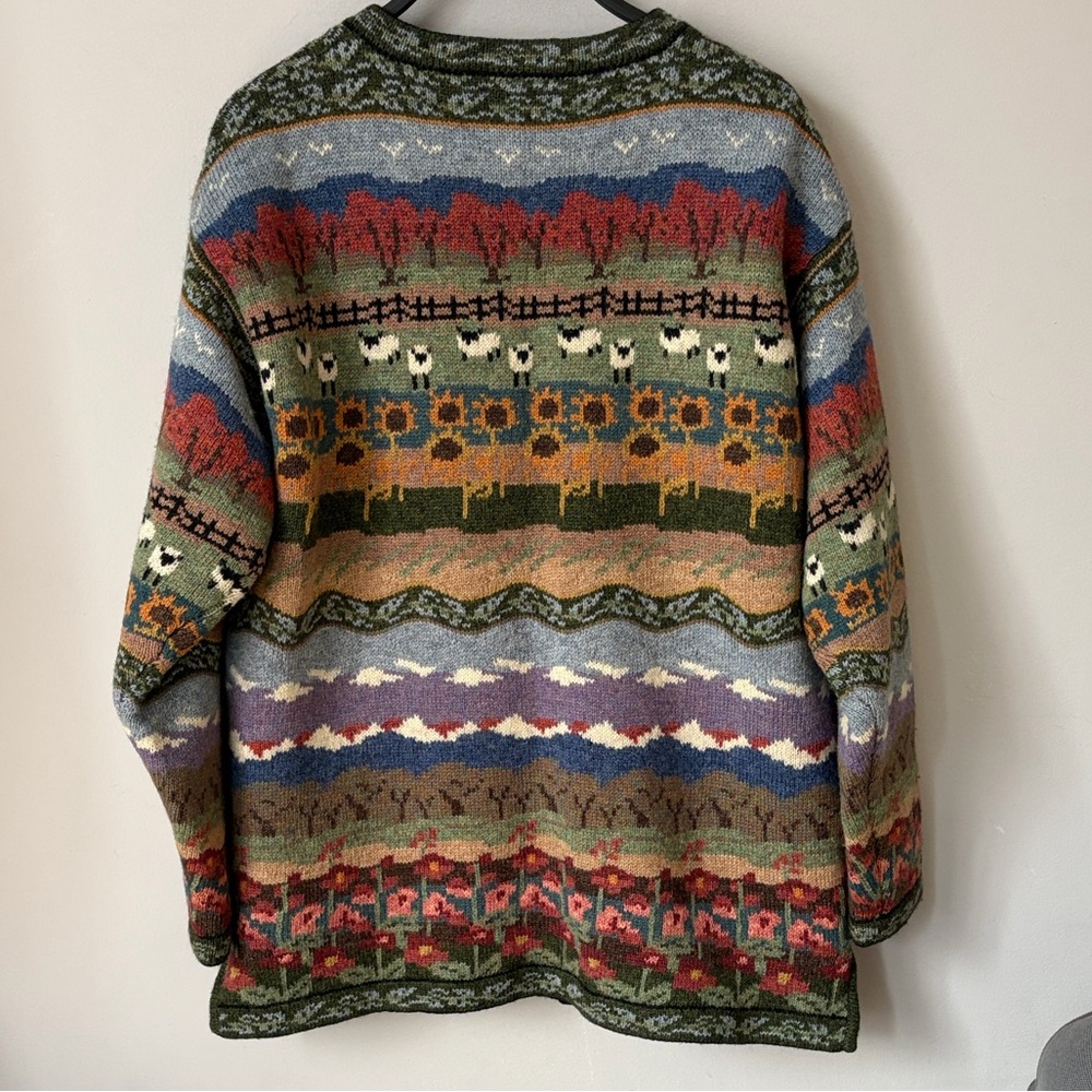 Icelandic Design Wool Cardigan Sweater - Picture 2 of 8